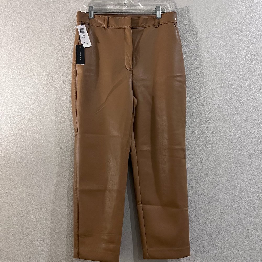 Aritzia Command Cropped Leather Pant